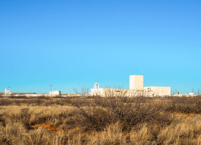 カールスバッド近郊にある核廃棄物隔離試験施設（WIPP）