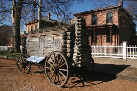 リンカーンが住んでいた家の周辺は国立公園として保存されている