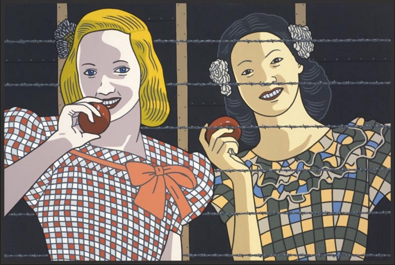 Photo credit: "Classmates,"by Roger Shimomura. Collection of Tilman Smith